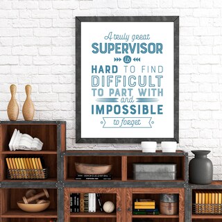 Caderno Supervisor WHLBHG - A6 Refilável - Couro Sintético - Presente Dia Do Chefe - 7.9x4.7 Polegadas