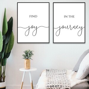Find Joy in the Journey Print, Printable Poster Set of 2 Pieces ...