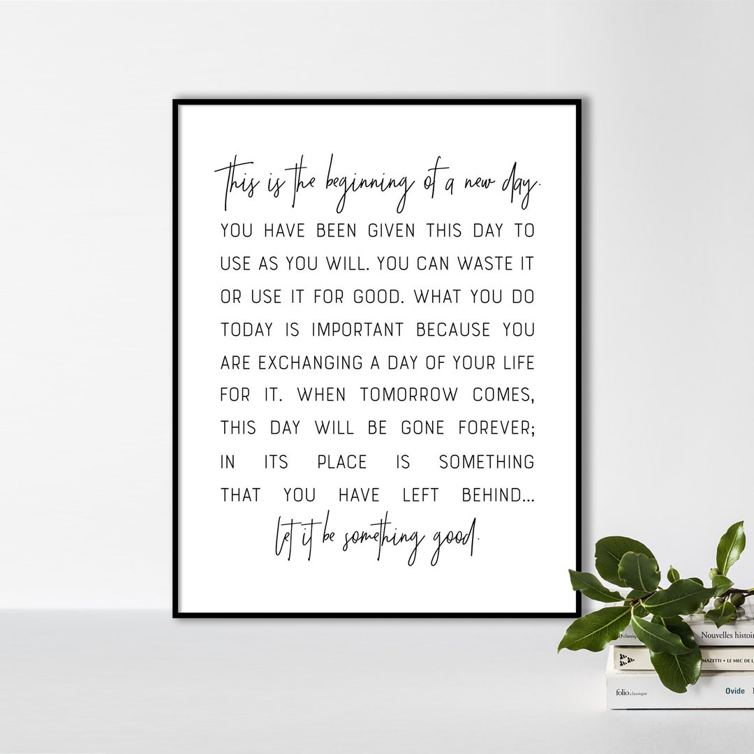 This is the Beginning of a New Day, Let It Be Something Good, Heartsill