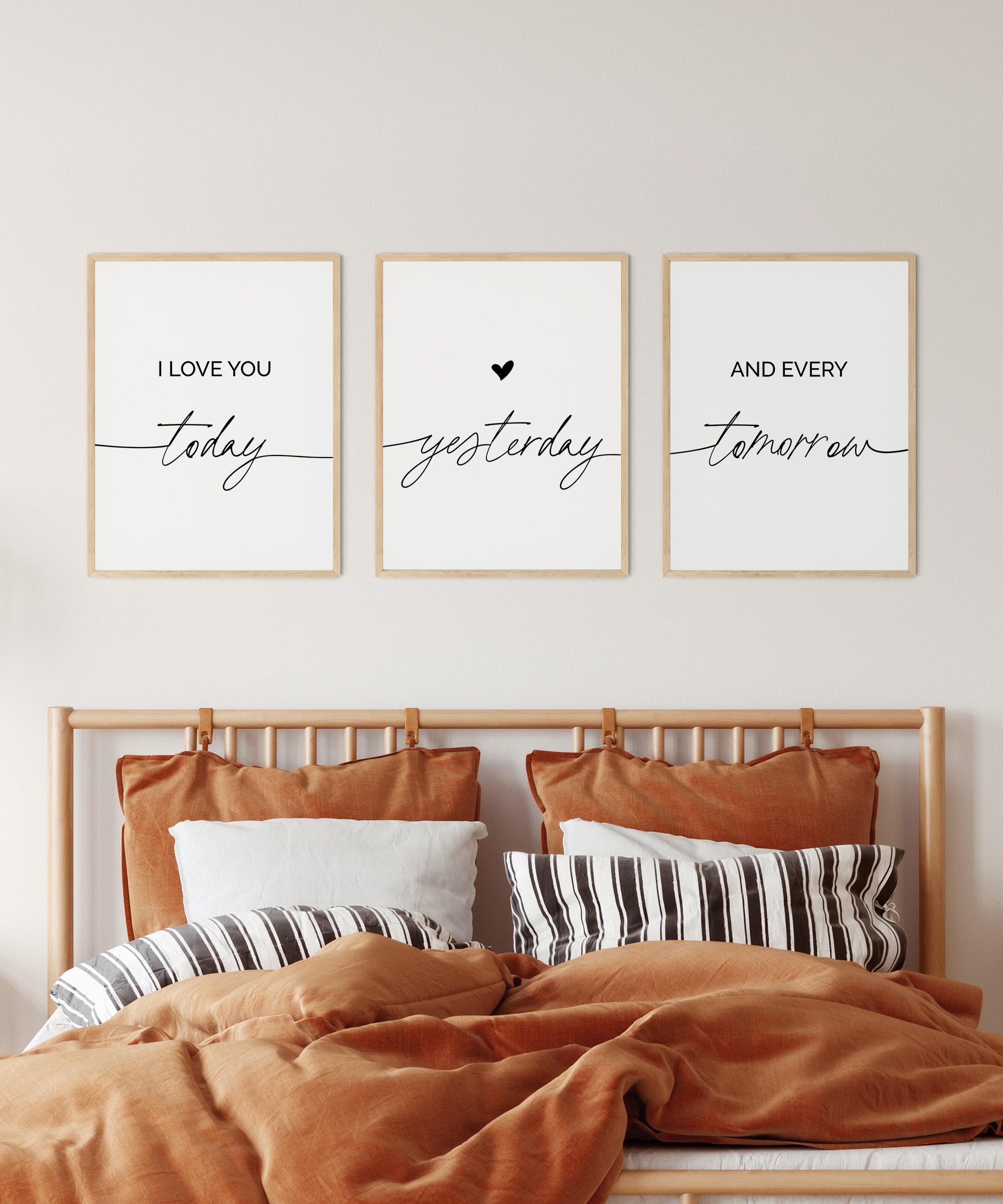I Love You Today Yesterday and Every Tomorrow Quote Etsy