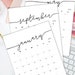 Printable Calendar 2022-2023 Calendar for Frame Planner Calendar Planner Insert Calendar Refills Minimalist Calendar PDF Monthly Calendar 