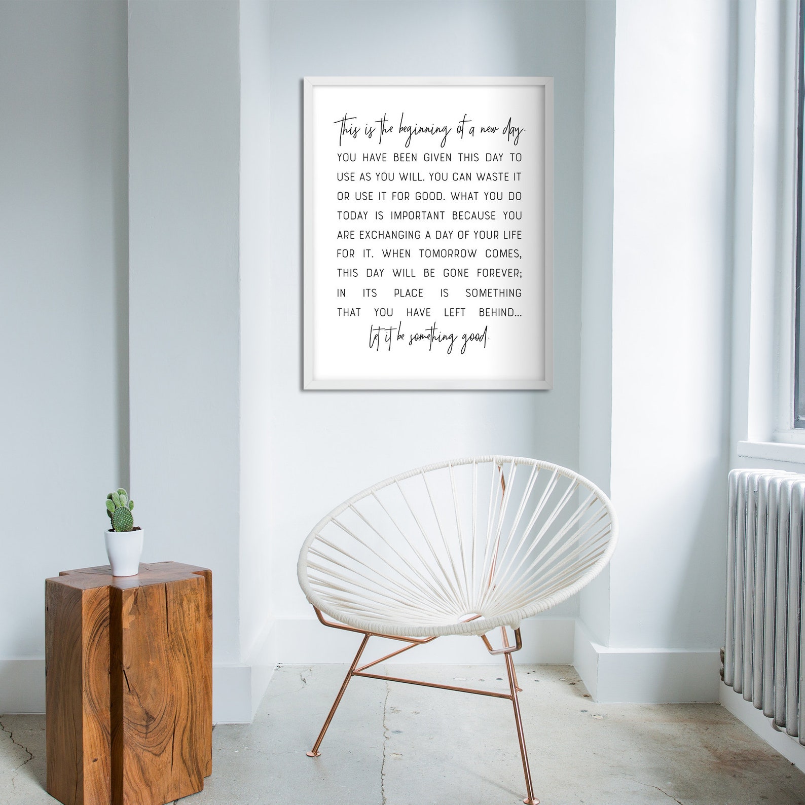 This is the Beginning of a New Day, Let It Be Something Good, Heartsill Wilson Printable Quote