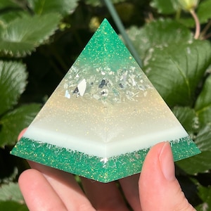 Glitter Resin Pyramid