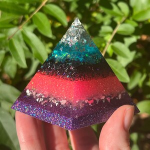 Glitter Resin Pyramid
