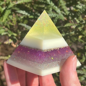 Glitter Resin Pyramid
