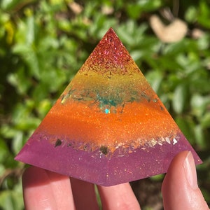 Glitter Resin Pyramid