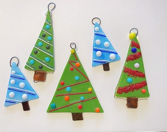 5 pc glass christmas tree ornament set christmas ornaments glass ornaments fused glass holiday ornaments free shipping - Glass Christmas Ornaments 5 pc glass christmas tree ornament set christmas ornaments glass ornaments fused glass holiday ornaments free shipping - Glass Christmas Ornaments