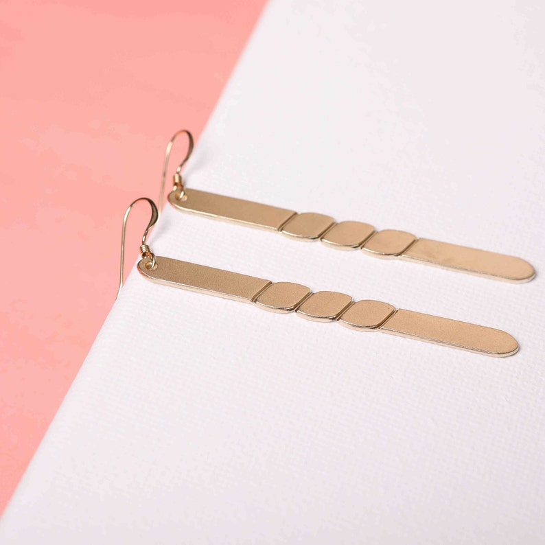 Elegant Earrings Delicate gold earrings Cute gift earrings for women Evening Earrings