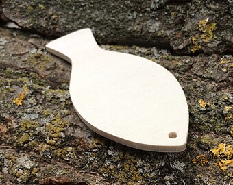 6 pz Pesce legno, pesce profilo, pesce baby mobile, pesce da appendere, pesce decoro, pesci per le feste, pesci da dipingere, legno grezzo