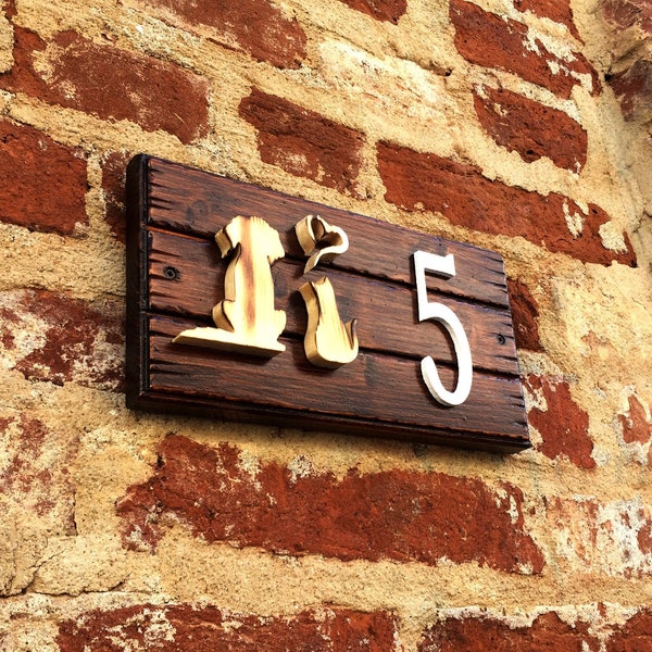 Custom address sign, wood number sign, address number, wood signs for home, personalized address plaque, rustic address plate