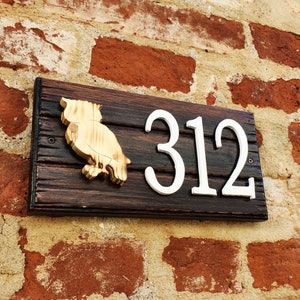 Custom address sign, wood number sign, address number, wood signs for home, personalized address plaque, rustic address plate