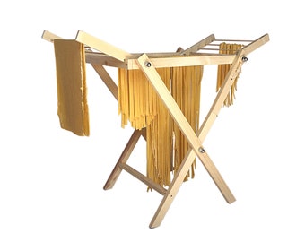 Pasta dryer, pasta drying rack, pasta drying stand, fresh pasta, pasta machine, pasta rack, wooden pasta rack, clotheshorse, pasta holder