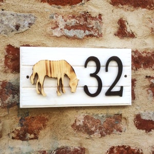 Custom address numbers, wood number sign, address number, wood signs for home, personalized address plaque, rustic address plate