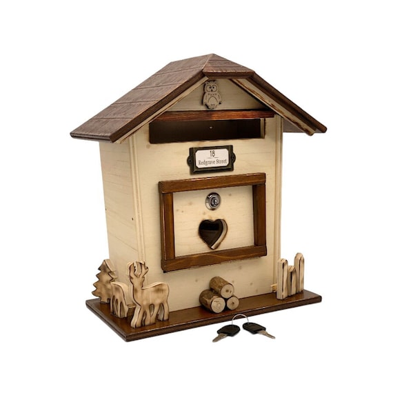 Buzon de cartas de madera new arrivals