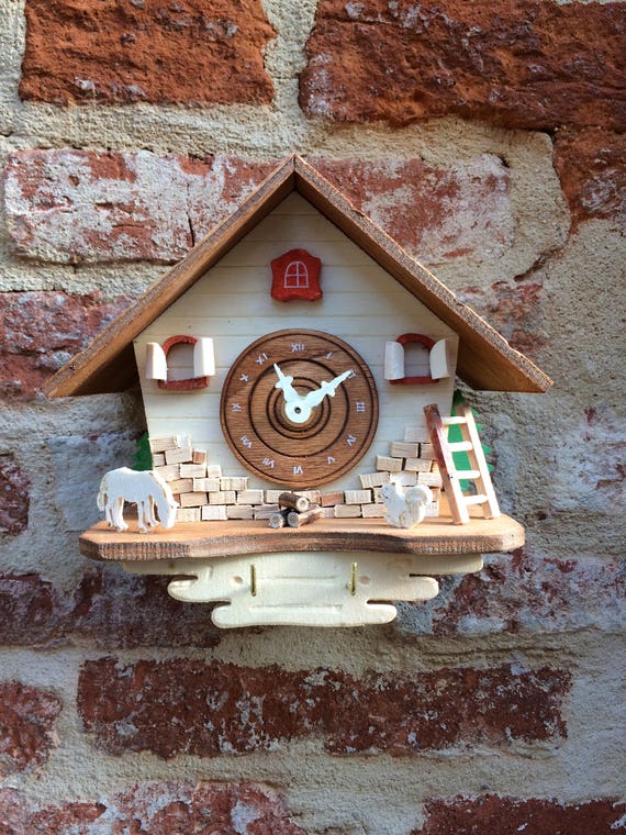 Clock Rack With Hooks Chalet Swiss Chalet Key Rack Tea Etsy