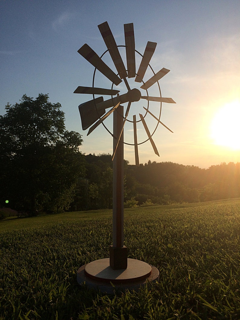Wood Wind Mill Wind Mill Decor Windmill For Gardens Wind Etsy