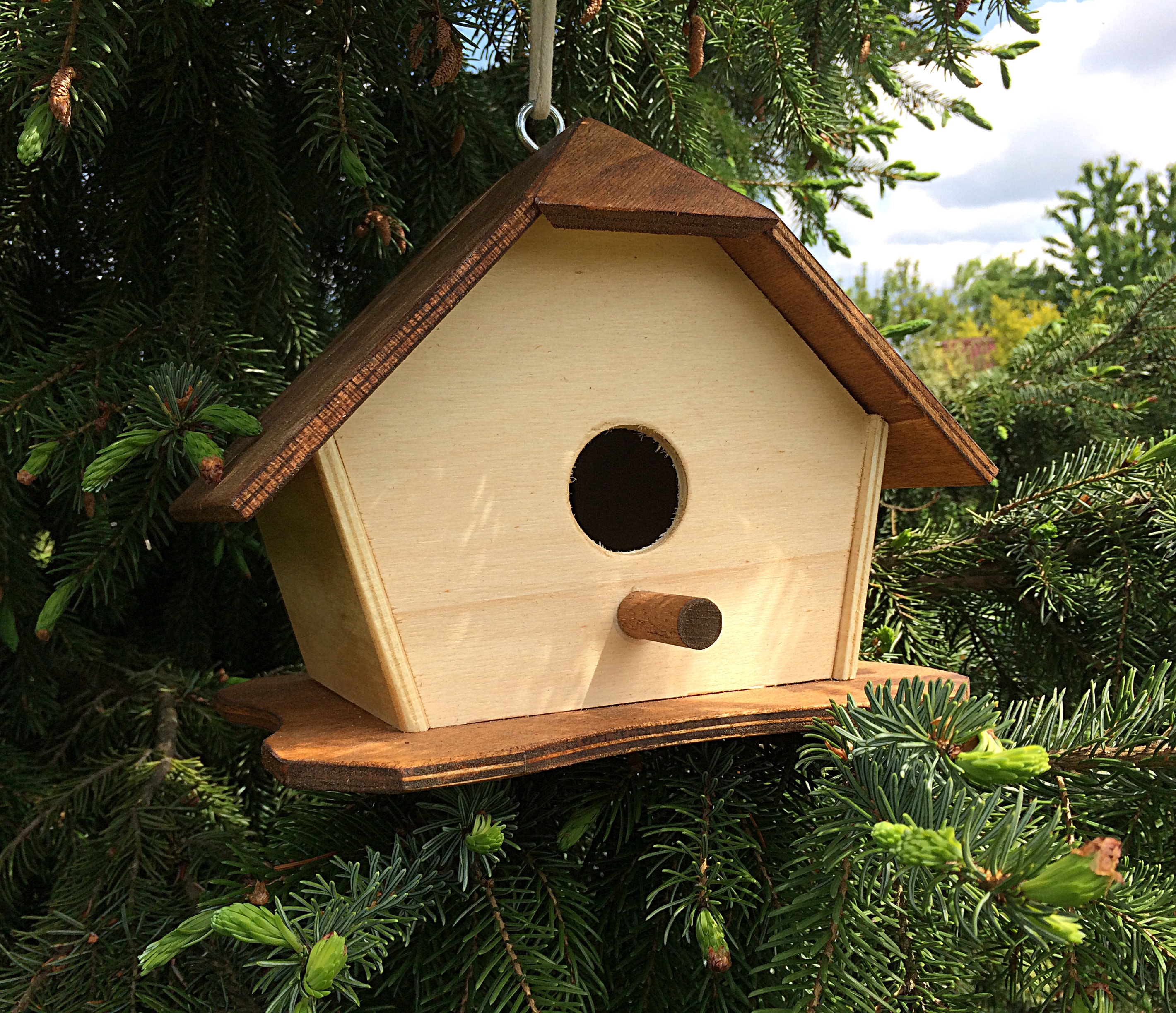 Nido In Legno Per Uccelli - Casetta Per Pappagalli, Parrocchetti E Cocorite - Foto 5
