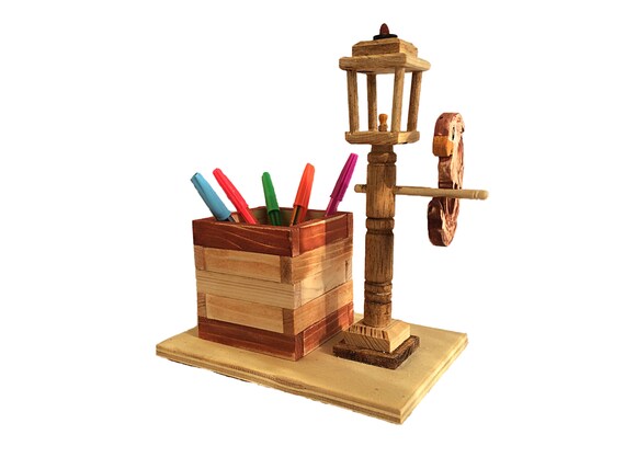 Wooden Pen Holder Desktop School Gift Office Desktop Pen Holder School Gift Office