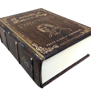 Wandschlüsselhalter, Geheimbuch aus Holz, Wandschlüsselhalter, antikes Buch, Eingangsschlüsselhalter, Schlüsselhaken, Schrank