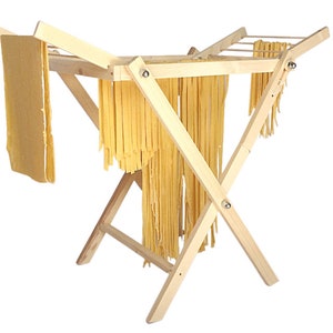 Pasta dryer, pasta drying rack, pasta drying stand, fresh pasta, pasta machine, pasta rack, wooden pasta rack, clotheshorse, pasta holder