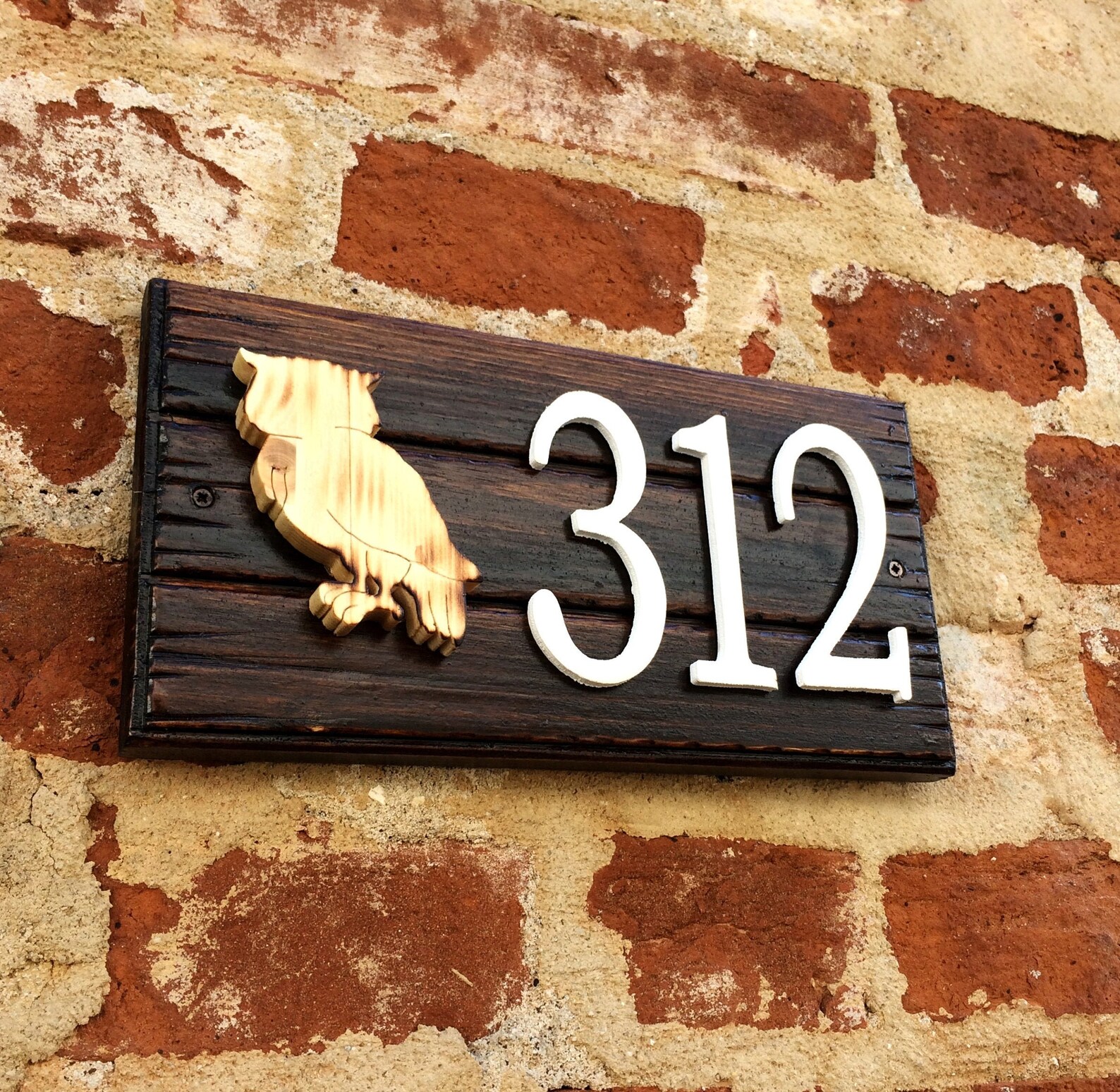 Custom Address Sign Wood Number Sign Address Number Wood - Etsy