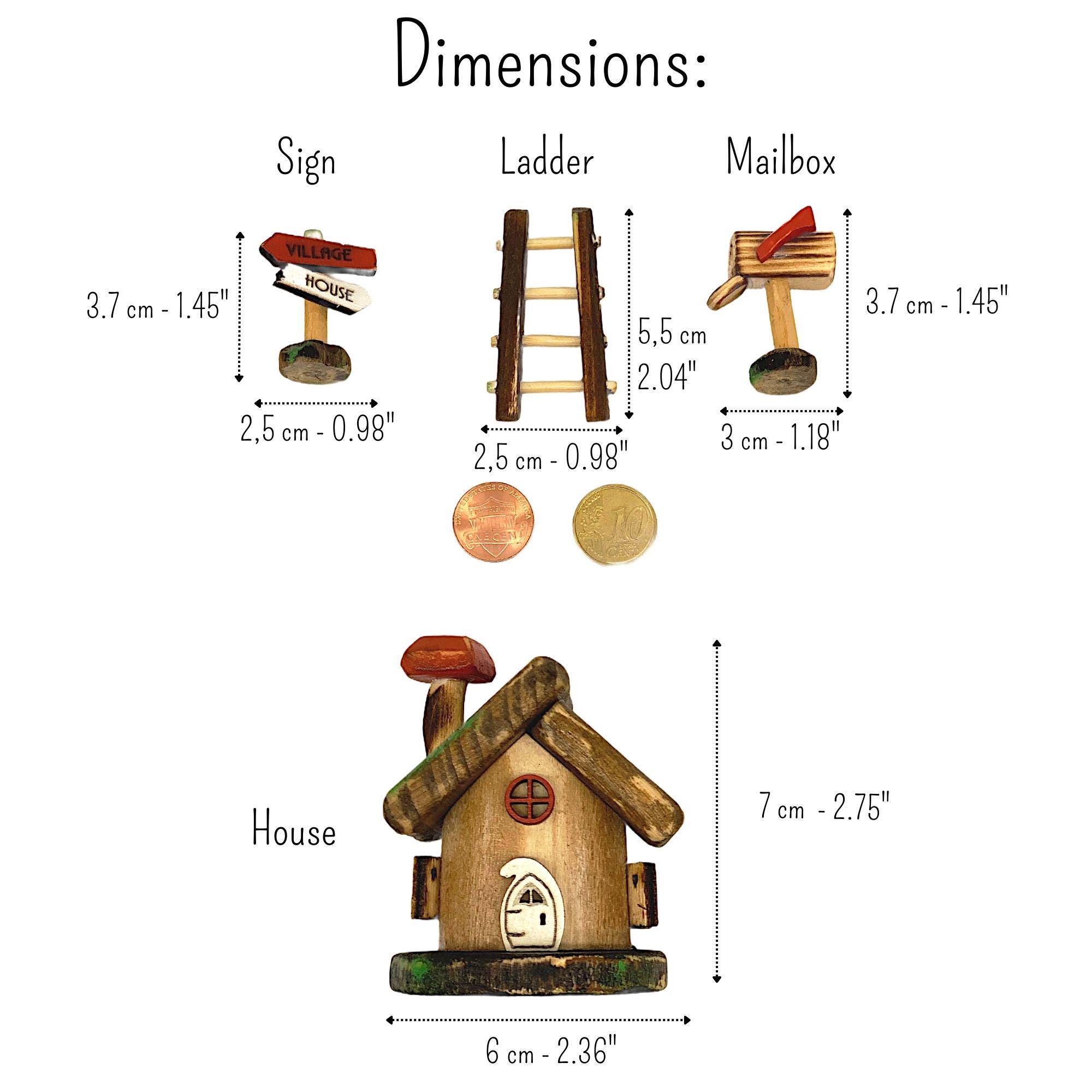 Set Accessori In Miniatura Per Casa Delle Bambole: 3 Pacchi, 3 Scatole, 3 Cartoline, Cassetta Postale E Giornale, Scala 1:12 - 3