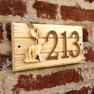 Custom address sign, wood number sign, address number, wood signs for home, personalized address plaque, rustic address plate