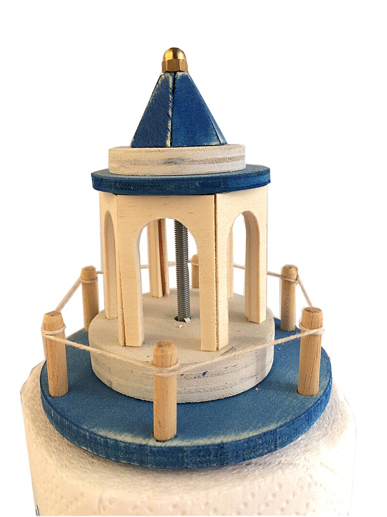 Paper towel holder kitchen roll holder wooden lighthouse Etsy