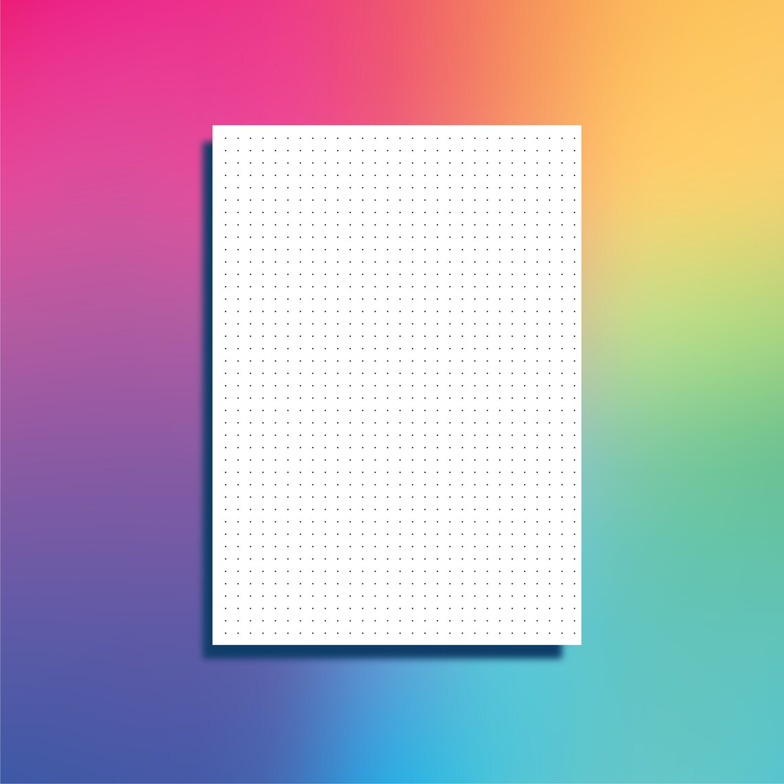 printable a5 dot grid paper a5 bullet journal dot grid