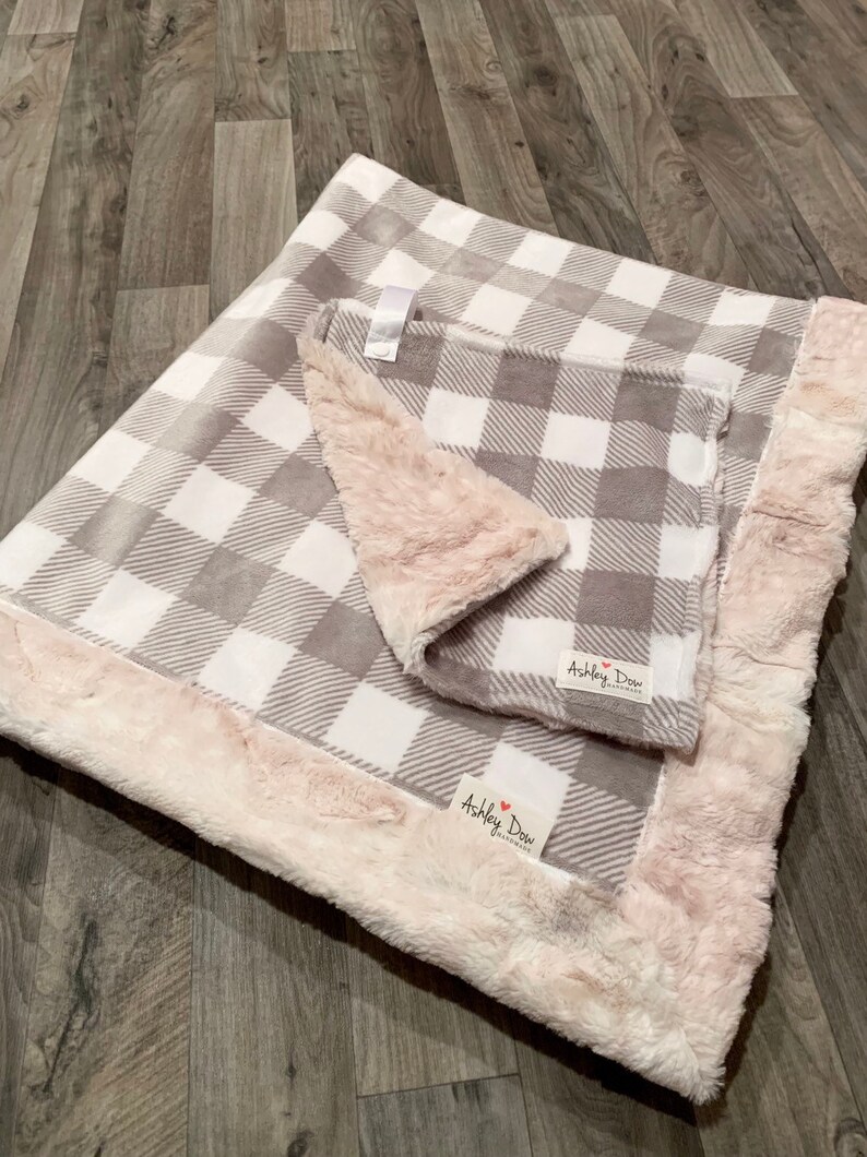 Baby Blanket /& Lovey Set Baby Gift Set Made to Order Minky Blanket HUNTER THEMED