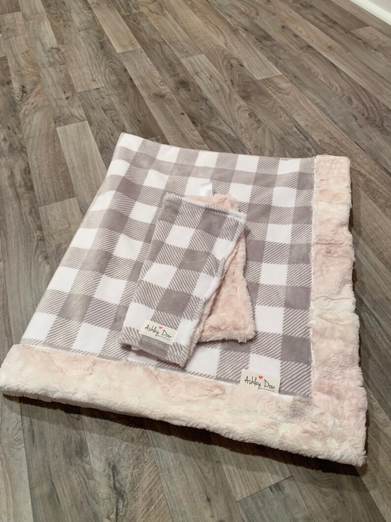 Baby Blanket /& Lovey Set Baby Gift Set Made to Order Minky Blanket HUNTER THEMED