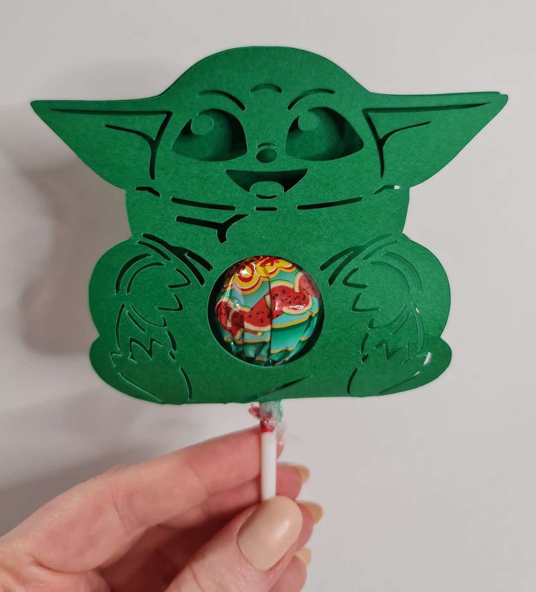 Inspired Yoda SVG File Lollipop Holder Gift Digital Download Only Etsy