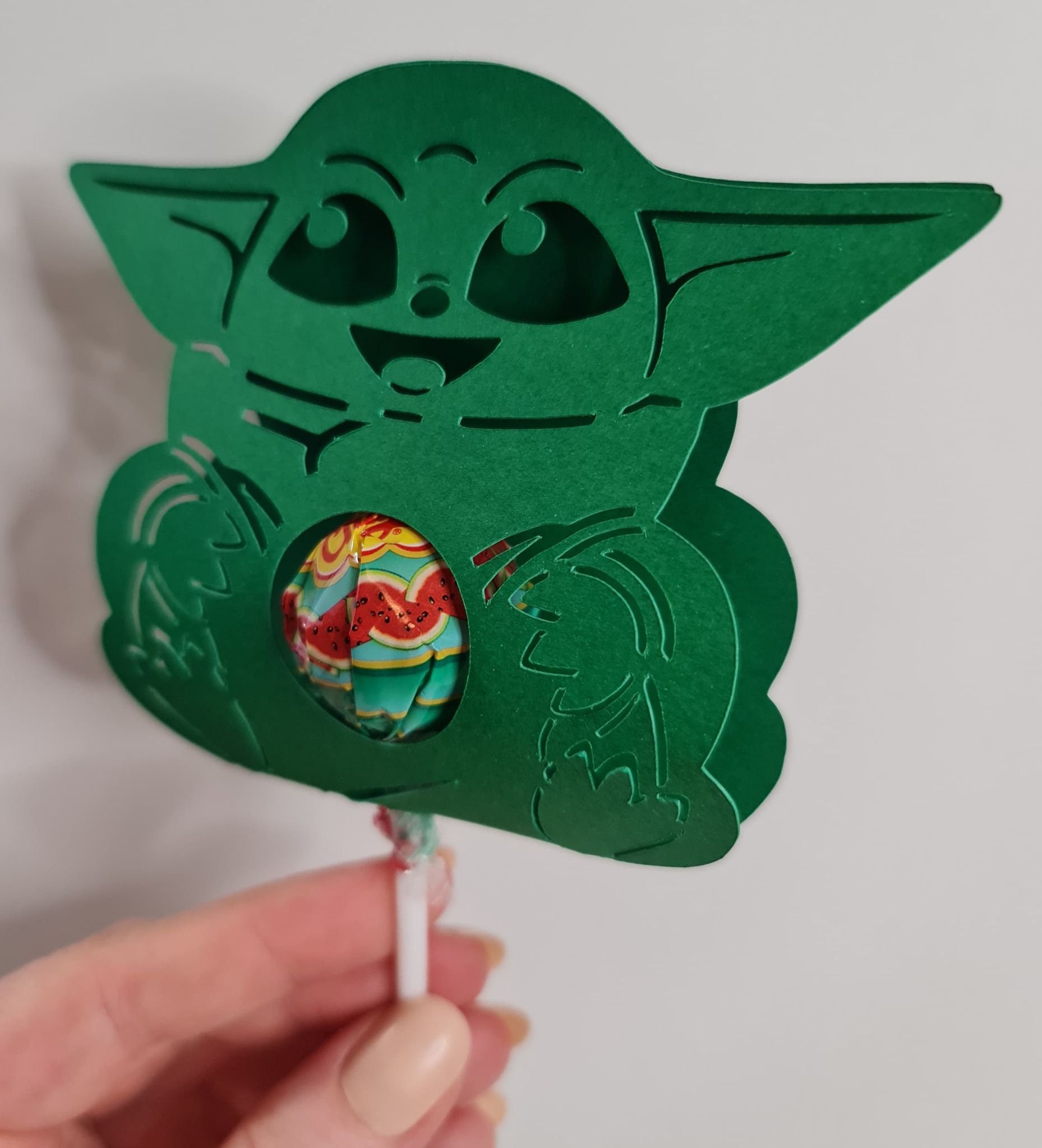 Yoda Lollipop Holder Star Wars School Easter Gifts Party Etsy