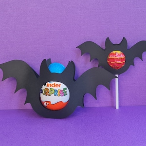Plik SVG Bat > Prezent na lizak - Prezent na imprezę Halloween - Cukierki/Lizak/Czekolada Tylko do pobrania w wersji cyfrowej