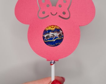 Girl Mouse SVG File - Lollipop holder Gift - Digital Download Only