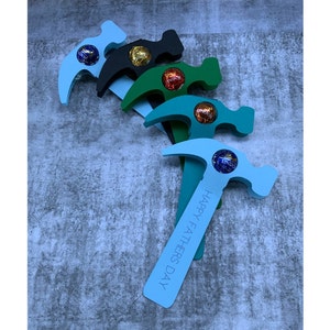 Hammer chocolate holder SVG File - Lollipop holder Gift - Fathers Day - Grandpa/Pa/Dad - Candy/lollipop/chocolate Digital Download Only