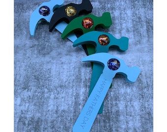 Hammer Gift Holder SVG – Candy, Lollipop & Chocolate Template for Father’s Day – Digital Download