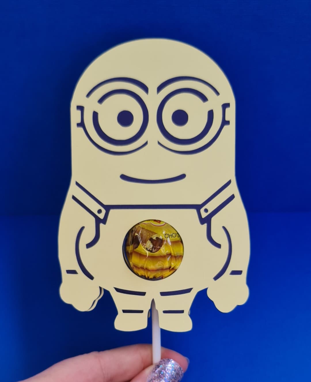 Inspired Minion SVG File - Lollipop Holder Gift - Candy/lollipop