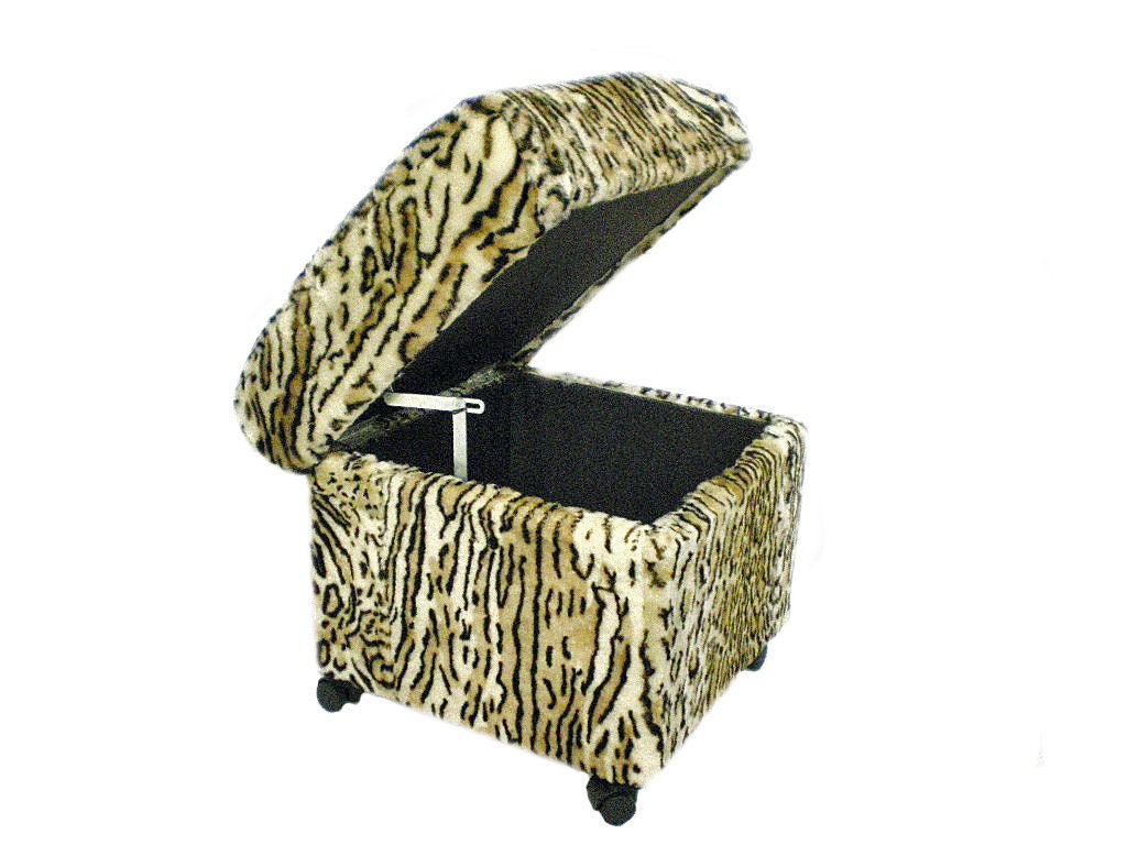 Tabouret De Fourrure Sur Roulettes, Tabouret Siège, Tabouret, Fourrure, Leolok