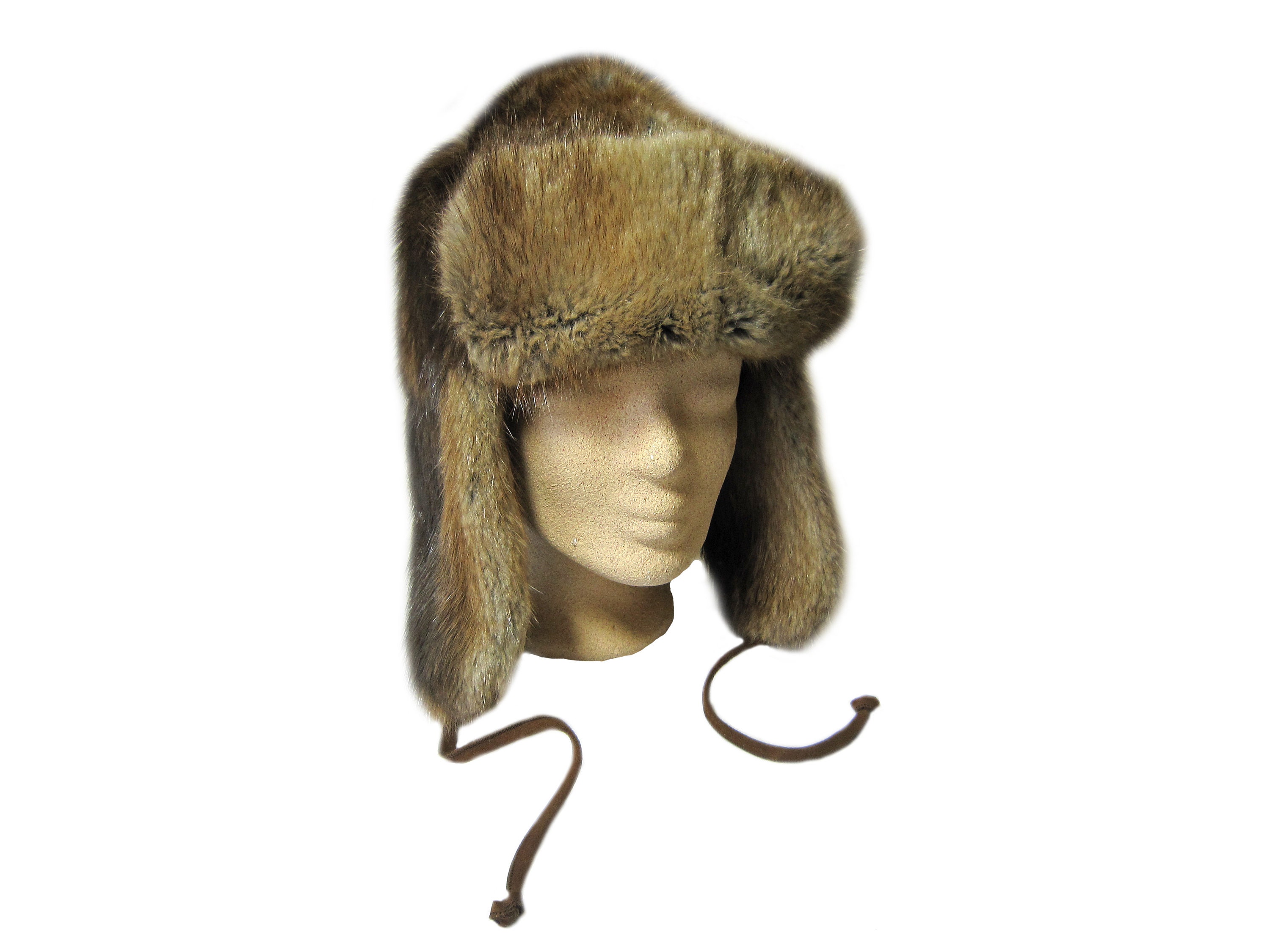 Damen-Kunstpelzmütze für den Winter mit Kosakenmütze im russischen Stil