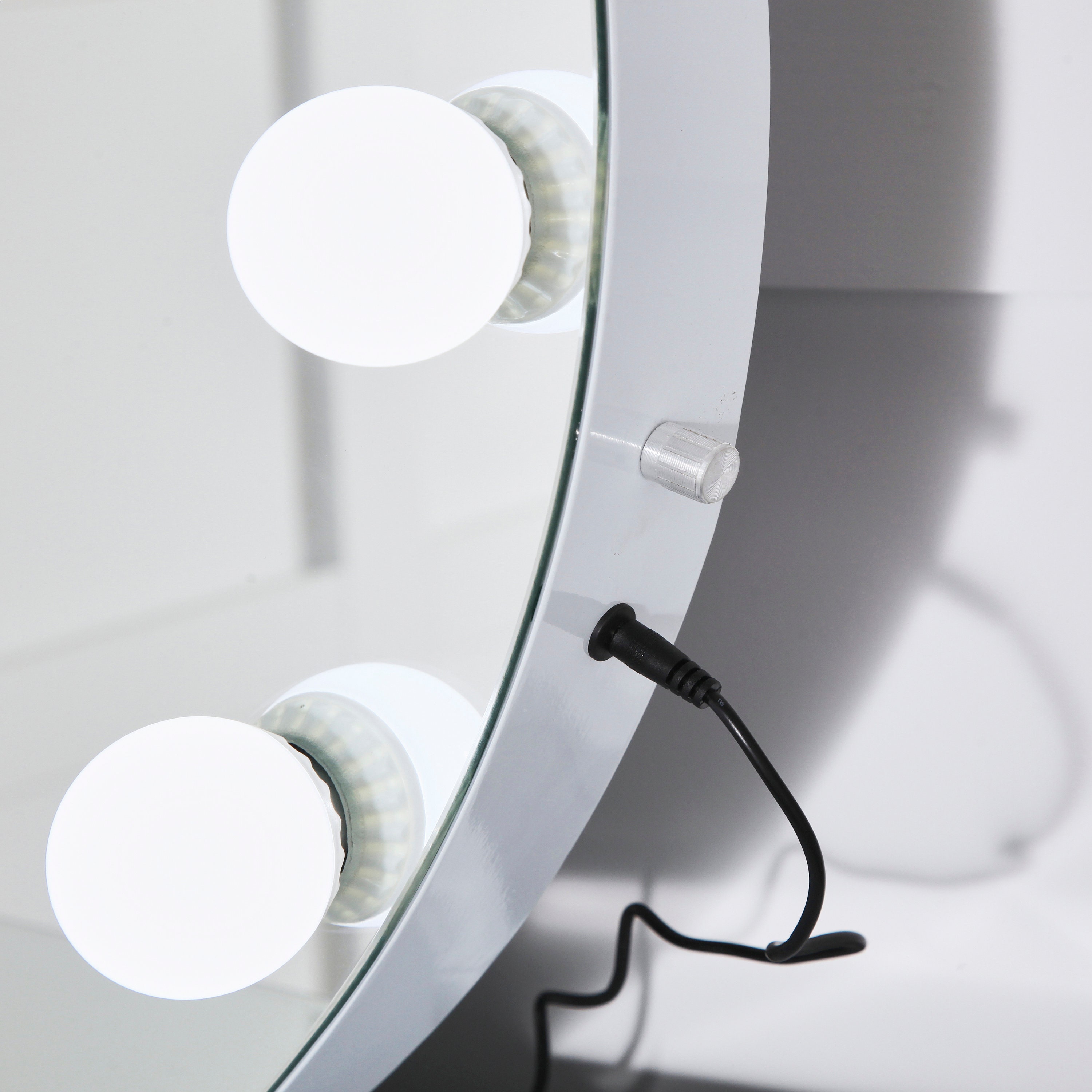 Dimmable Hollywood Vanity Mirror: Round LED Makeup Mirror - Etsy