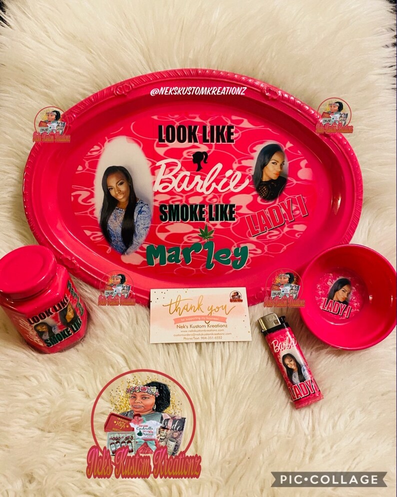 Look Like Barbie Smoke Like Marley Photo Tray or Tray Set ...