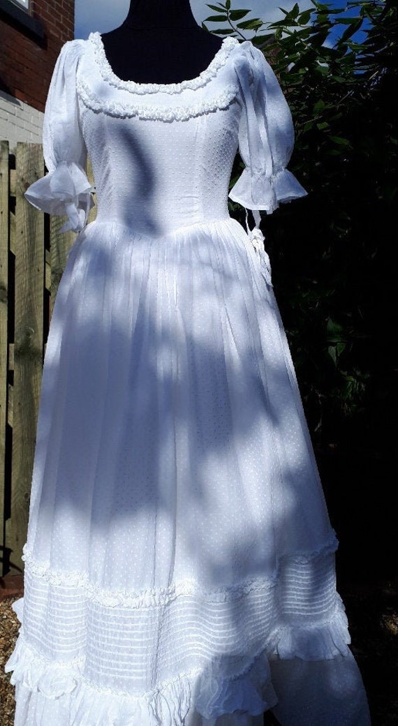 Laura Ashley Wedding Dress 1983 Vintage Wedding Dress Size Etsy
