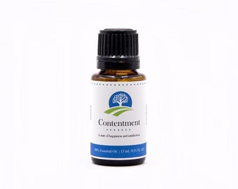 Contentment Essential Oil Blend | 15ml | Pure EO | Cypress Lavender Patchouli | Relaxation Grounding | Aromatherapy | Diffuser | Topical Use