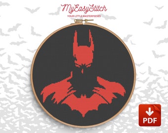 Batman Cross Stitch Etsy