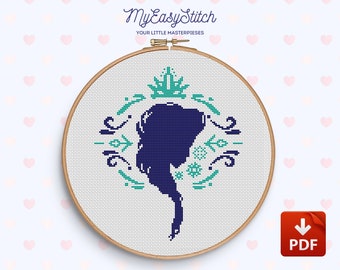 Elsa Cross Stitch Etsy