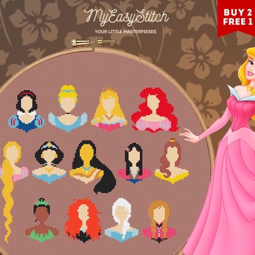 Disney Cross Stitch Merida Cross Stitch Pattern Brave Cross Etsy