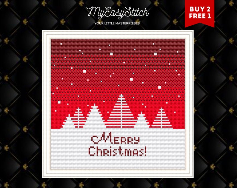 christmas xstitch pattern Christmas cross stitch Christmas Lines Cross stitch pattern Christmas cross stitch pattern christmas tree PDF