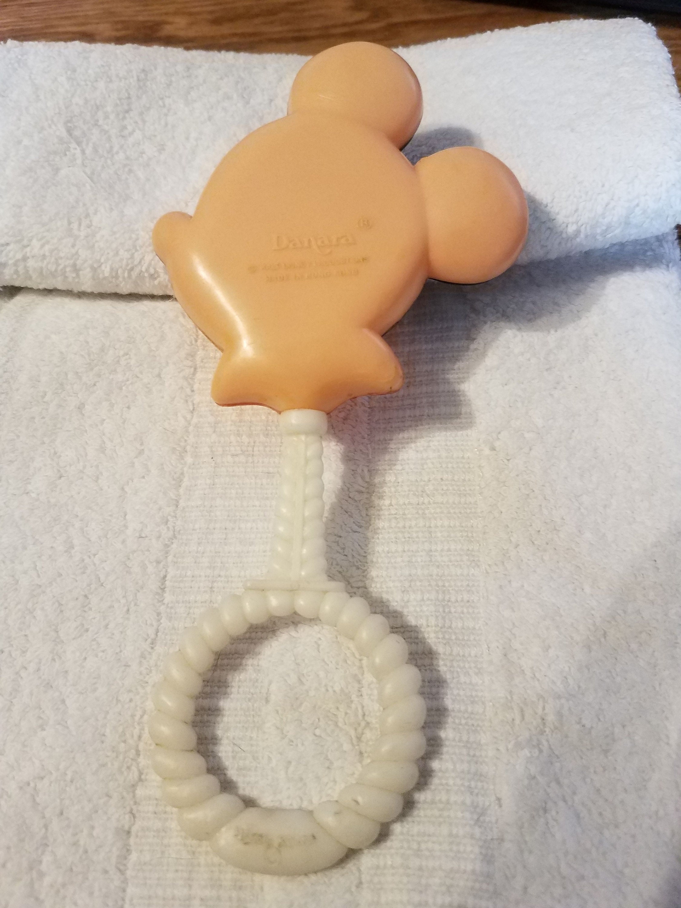 Vintage 1976 Disney Mickey Mouse Baby Rattle & Teether Toy Etsy