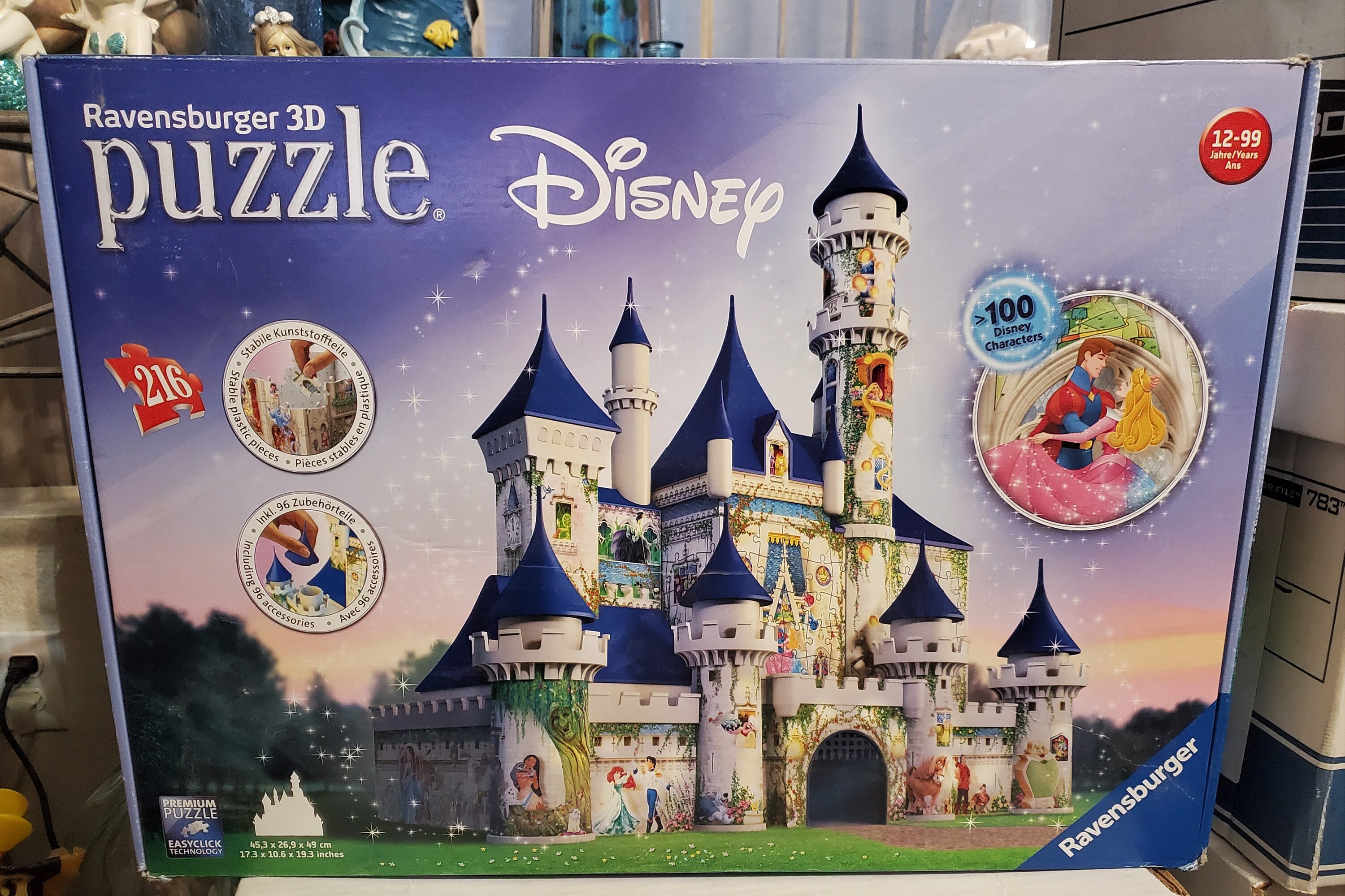 Ravensburger - 3D - Disney Castle - 216 Piece Jigsaw Puzzle - Complete